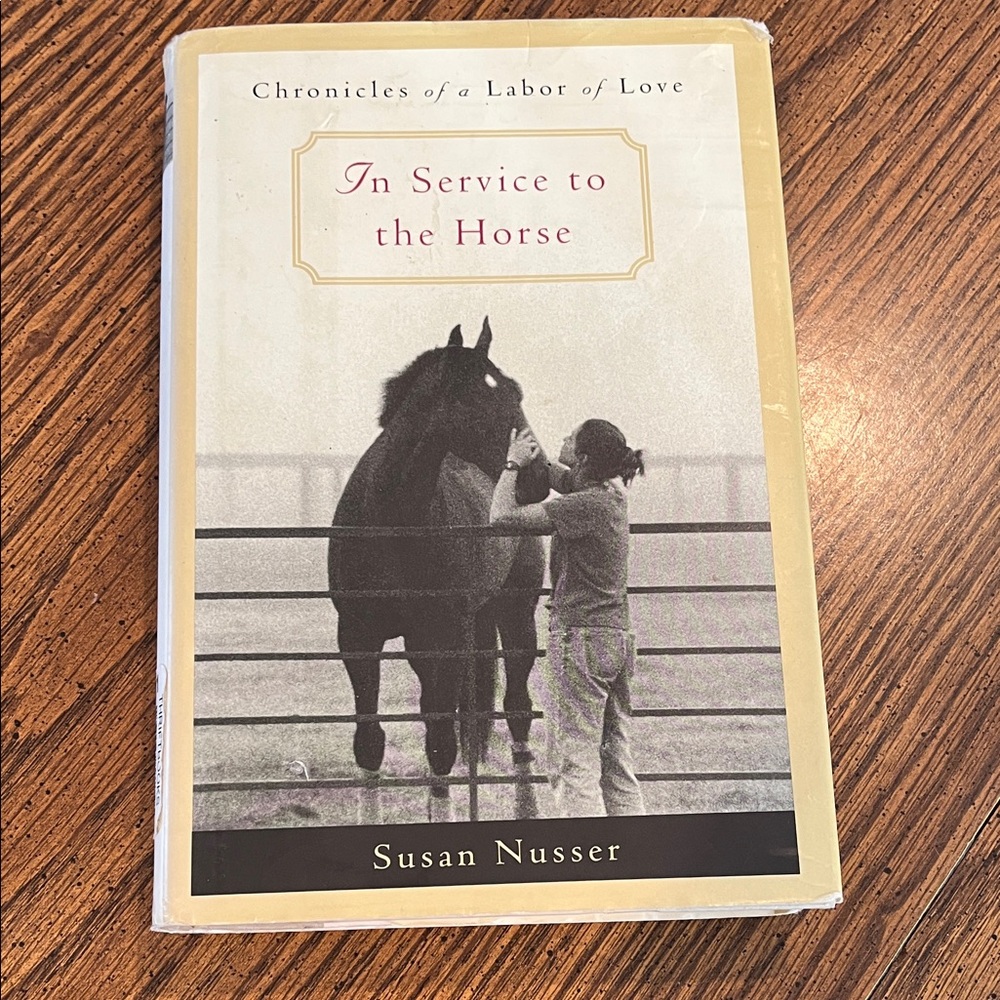 In Service to the Horse by Susan Nusser - Beige & Black Cover